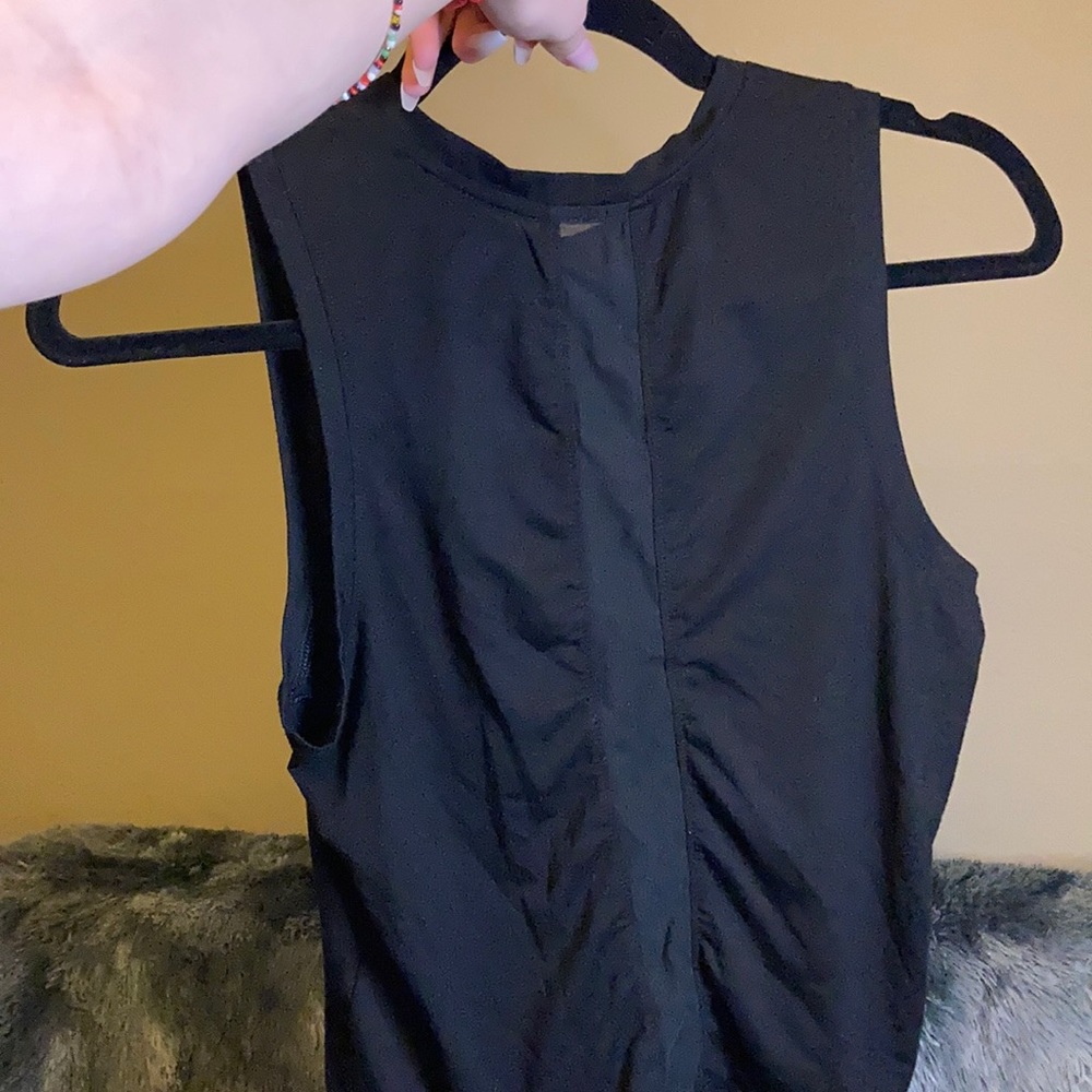 Black Activewear Muscle Shirt